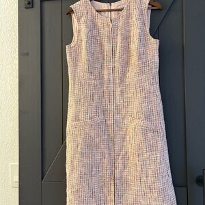Chanel Pink Tweed Sleeveless dress